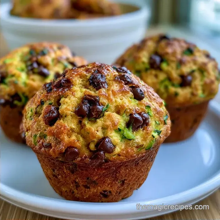 Zucchini Chocolate Chip Muffins in 30 Minutes