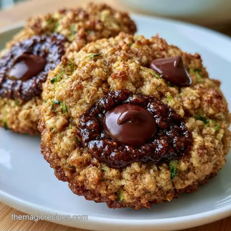 Zucchini Oatmeal Chocolate Chip Cookies in 25 Minutes
