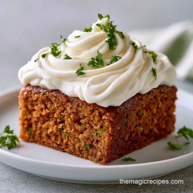 Zucchini Spice Cake with Cream Cheese Frosting